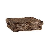 Barika Large Low Storage Tote with Lid