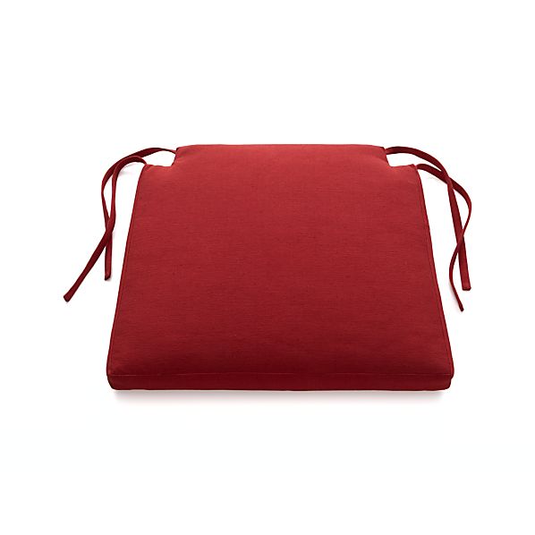 Basque Red ChairBar Stool Cushion in Bar Stools Crate and Barrel