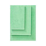 Ribbed Mint Bath Towels