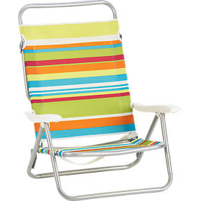 Beach Stripe Three-Position Sand Chair