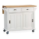 Belmont White Kitchen Island