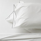Belo Grey Full Sheet Set.Includes one flat sheet, one fitted sheet and two standard pillowcases.