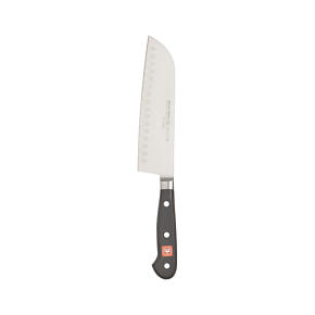 Wusthof® Classic Black 7 Hollow Ground Santoku Knife