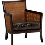 Blake Lounge Chair with Leather Cushion