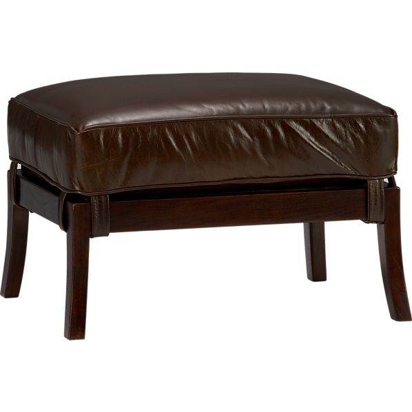 Leather Ottoman