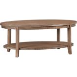 Blake Grey Wash Oval Coffee Table