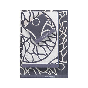 Marimekko Bottna Slate Bath Towels