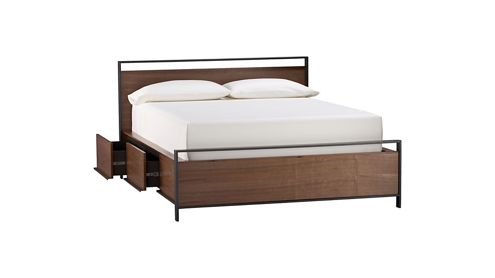 Bowery Queen Storage Bed in Beds & Headboards Crate and Barrel