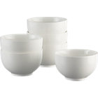 Set of six bowls. 4.5"dia.x2.625"H