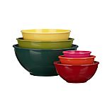 6-Piece Melamine 4.78"-11.8" Nesting Bowl Set