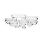 10-Piece Glass Nesting Bowl Set: 1.1 oz.-4.5 qt.; 2.25"dia.-10.25"dia.