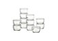 Set of 12 Storage Bowls With Clear Lids