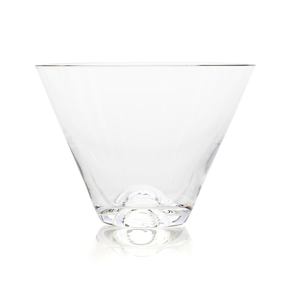 Lulie Stemless Martini Glass Crate and Barrel