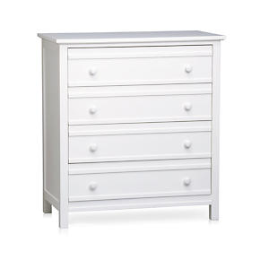 Brighton White 4-Drawer Chest
