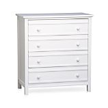 Brighton White 4-Drawer Chest