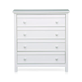 Brighton White Four-Drawer Chest
