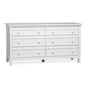 Brighton White 6-Drawer Dresser