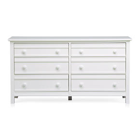 Brighton White Six-Drawer Dresser