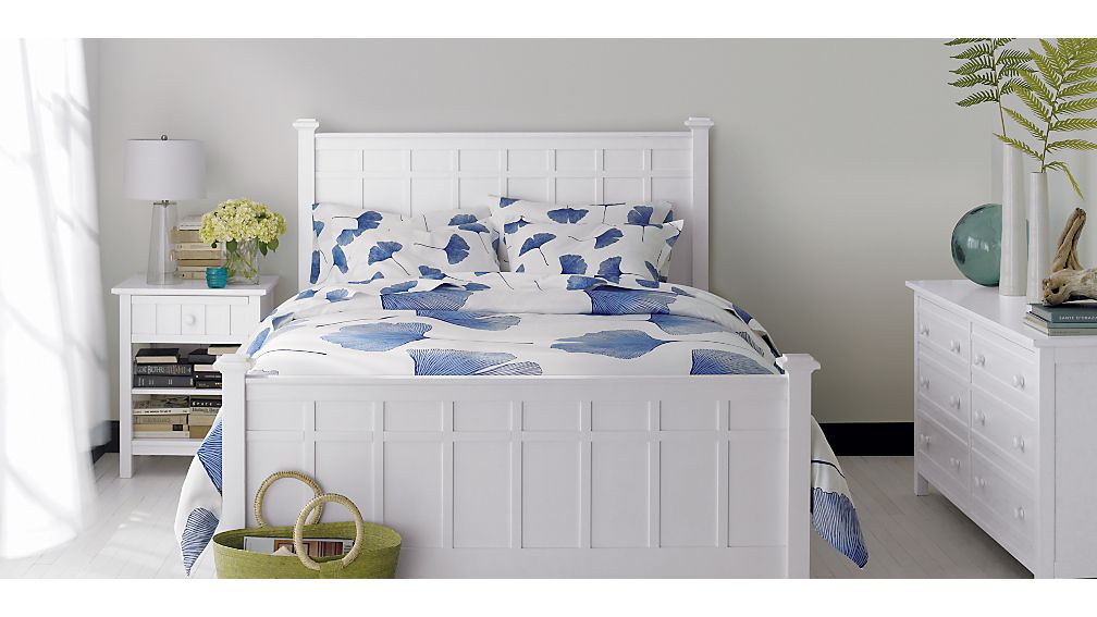 Brighton White Full Bed in Beds & Headboards Crate and Barrel