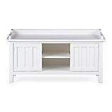 Brighton White Storage Bench