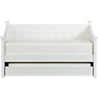 Brighton White Daybed with Trundle (mattresses sold separately).