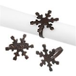 Bronze Snowflake Napkin Ring