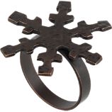 Bronze Snowflake Napkin Ring