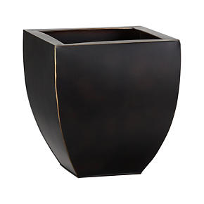 Large Bronze Tapered Planter