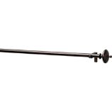 Bronze Urn .75"x28"–48" Curtain Rod Set