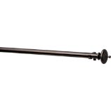 Bronze Urn 1.25"x28"–48" Curtain Rod Set