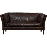 Brooks Leather Settee