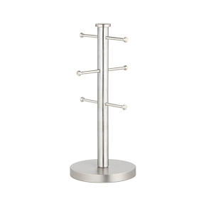 Brushed Stainless Mug Tree