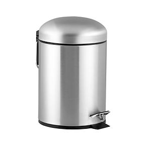 Brushed Stainless Steel 1.3-Gallon Trash Can