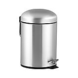 Brushed Stainless Steel 1.3-Gallon Trash Can