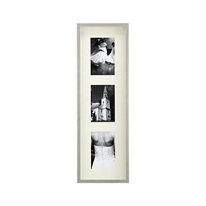 Brushed Silver Triple 4x6 Wall Frame