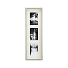 Brushed Silver Triple 4x6 Wall Frame.
