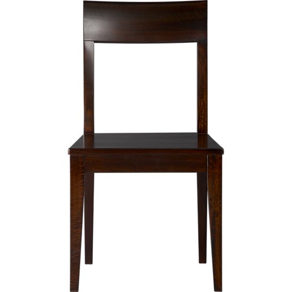 Cabria Dark Wood Dining Chair in Dining Chairs Crate and Barrel