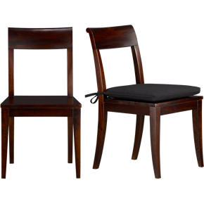 Cabria Dark Side Chair and Cushion