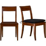 Cabria Honey Brown Side Chair and Cushion