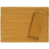 Caden Mustard Placemat and Cotton Mustard Napkin