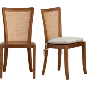 Calista Side Chair and Natural Cushion