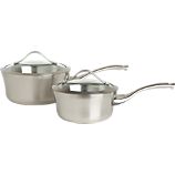 Calphalon® Contemporary Stainless Saucepans with Lids