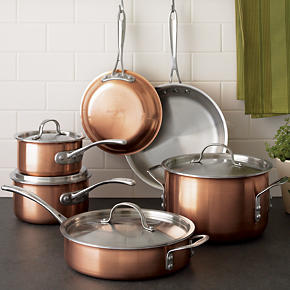 Calphalon® Tri-Ply Copper 10-Piece Cookware Set
