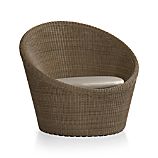 Calypso Mocha Swivel Lounge Chair with Sunbrella® Stone Cushion
