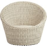 Calypso White Swivel Lounge Chair