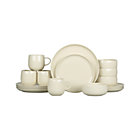 Camden Sand 16-Piece Dinnerware Set: four 4-piece place settings.