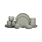 Camden Stone 16-Piece Dinnerware Set: four 4-piece place settings.