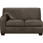 Cameron Leather Sectional Left Arm Loveseat