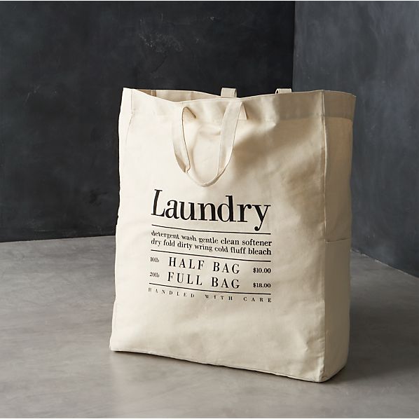 canvas laundry bag
