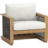 Canyon Lounge Chair with Sunbrella® White Sand Cushion